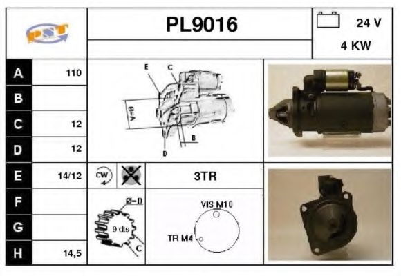 Стартер SNRA PL9016