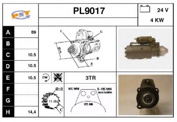 Стартер SNRA PL9017