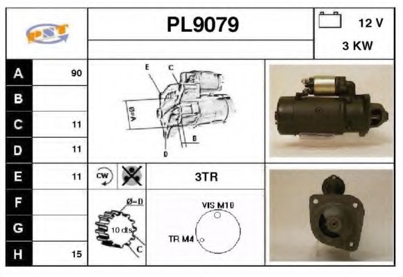 Стартер SNRA PL9079