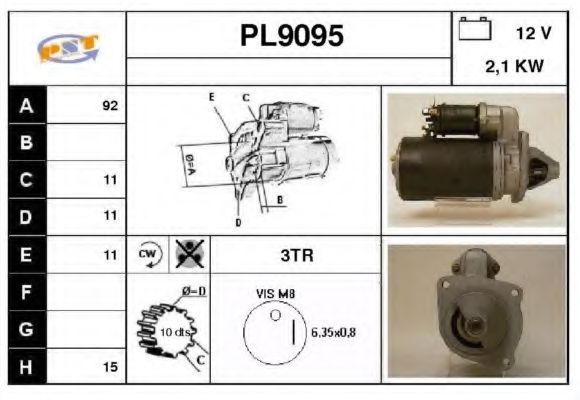 Стартер SNRA PL9095