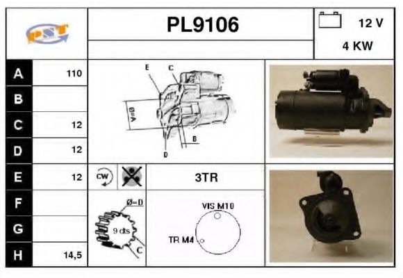 Стартер SNRA PL9106