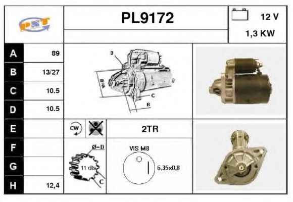 Стартер SNRA PL9172