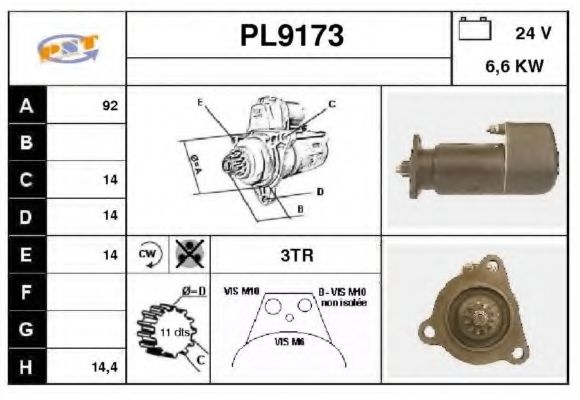 Стартер SNRA PL9173