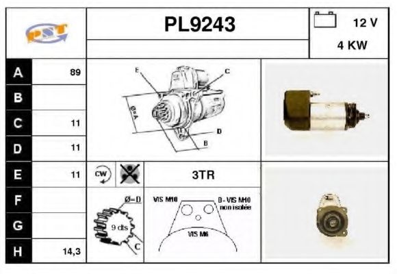 Стартер EFEL 22202