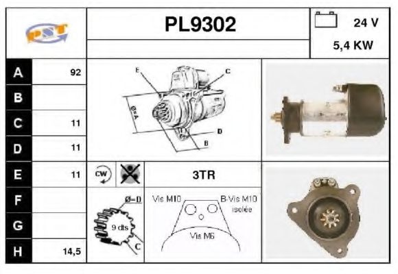 Стартер SNRA PL9302