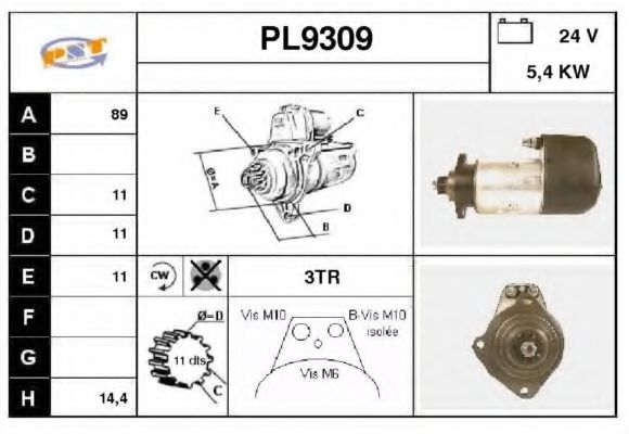 Стартер SNRA PL9309