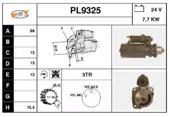 Стартер SNRA PL9325