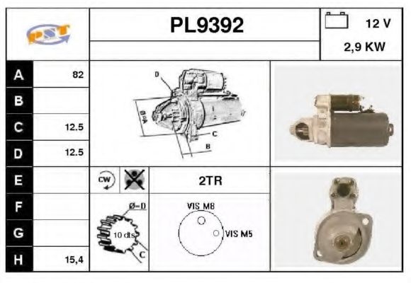 Стартер SNRA PL9392