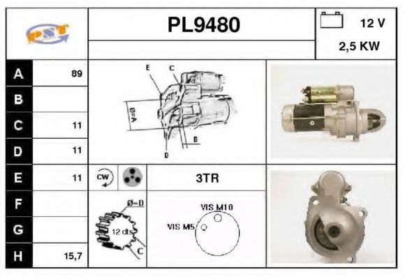 Стартер SNRA PL9480