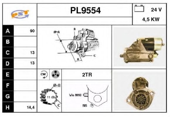 Стартер SNRA PL9554