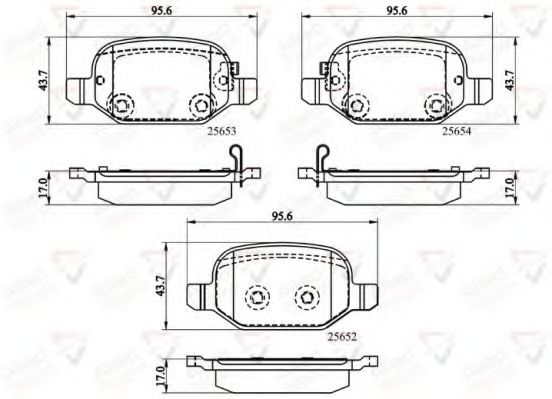 Комплект тормозных колодок, дисковый тормоз COMLINE ADB32139