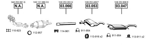 Система выпуска ОГ ASMET VA032230
