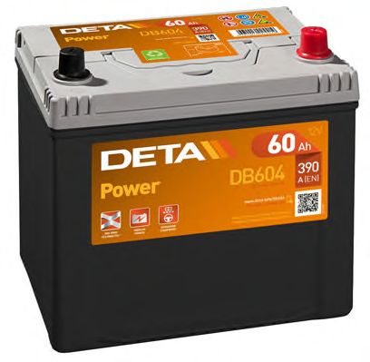 Стартерная аккумуляторная батарея; Стартерная аккумуляторная батарея DETA DB604