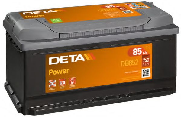 Стартерная аккумуляторная батарея; Стартерная аккумуляторная батарея DETA DB852