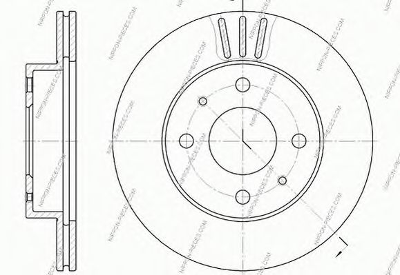 Тормозной диск NPS 17163