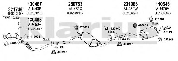 Система выпуска ОГ KLARIUS 940755E