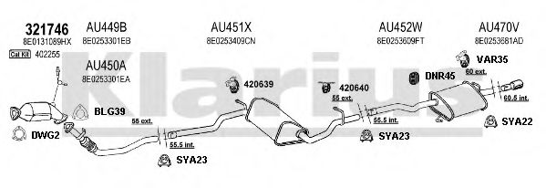 Система выпуска ОГ KLARIUS 940755U