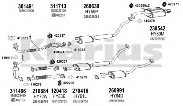 Система выпуска ОГ KLARIUS 450030E