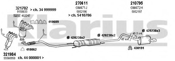 Система выпуска ОГ KLARIUS 391267E