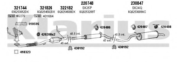 Система выпуска ОГ KLARIUS 780034E