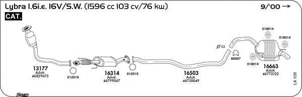 Система выпуска ОГ SIGAM LA126
