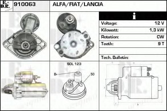 Стартер EDR 910063