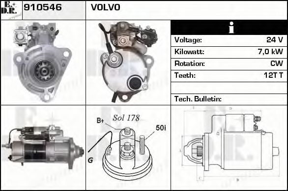 Стартер EDR 910546