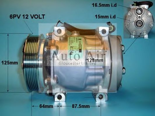 Компрессор, кондиционер SANDEN 4684
