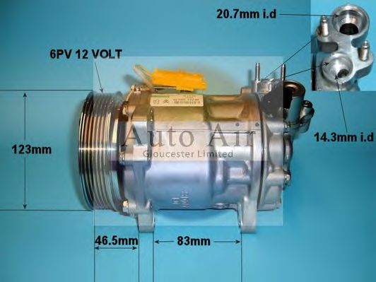 Компрессор, кондиционер AUTO AIR GLOUCESTER 14-0269