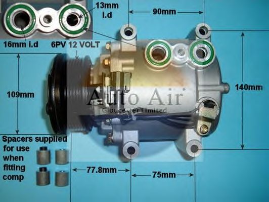 Компрессор, кондиционер AUTO AIR GLOUCESTER 14-1004P