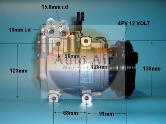 Компрессор, кондиционер AUTO AIR GLOUCESTER 14-1014