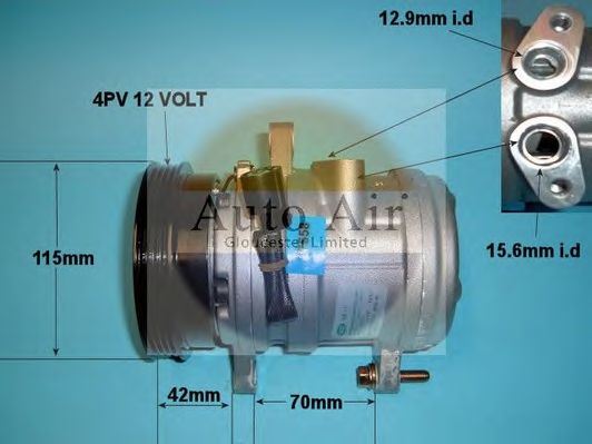 Компрессор, кондиционер AUTO AIR GLOUCESTER 14-1018