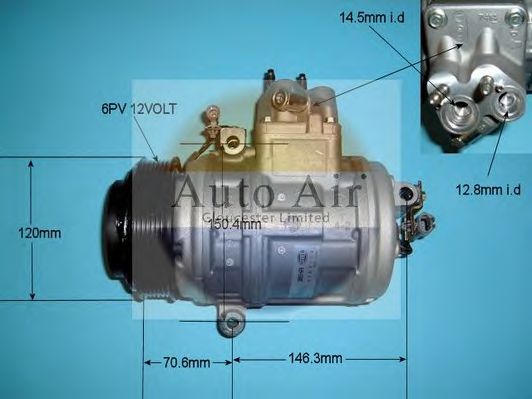 Компрессор, кондиционер AUTO AIR GLOUCESTER 14-1034