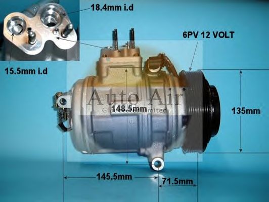 Компрессор, кондиционер AUTO AIR GLOUCESTER 14-1035