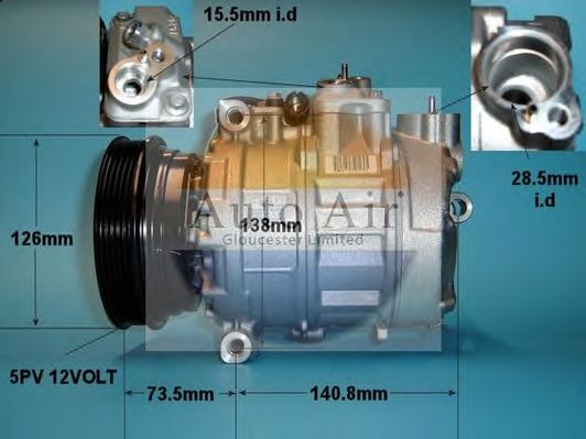 Компрессор, кондиционер AUTO AIR GLOUCESTER 14-1112