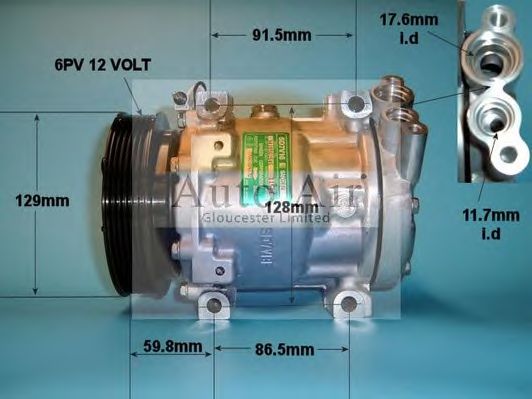 Компрессор, кондиционер AUTO AIR GLOUCESTER 14-1204