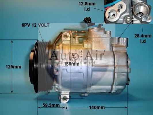 Компрессор, кондиционер AUTO AIR GLOUCESTER 14-1207