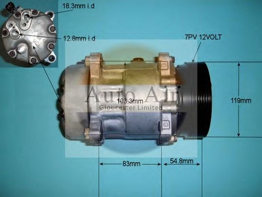 Компрессор, кондиционер AUTO AIR GLOUCESTER 14-1208