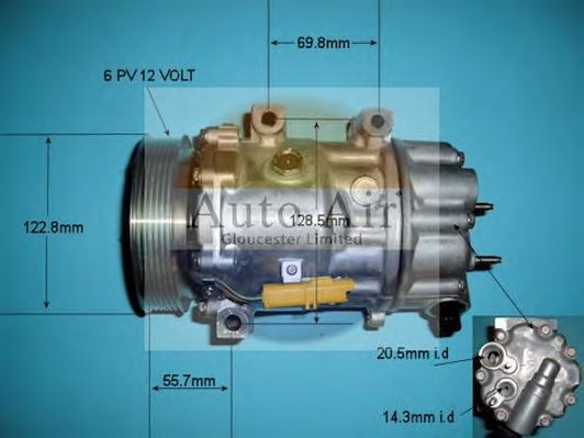 Компрессор, кондиционер AUTO AIR GLOUCESTER 14-1308