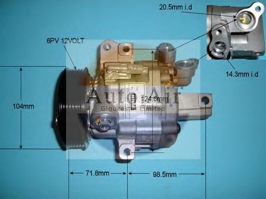 Компрессор, кондиционер AUTO AIR GLOUCESTER 14-1439R