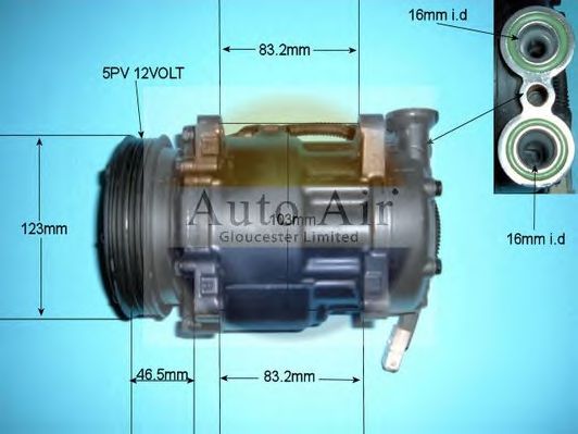 Компрессор, кондиционер AUTO AIR GLOUCESTER 14-1500R