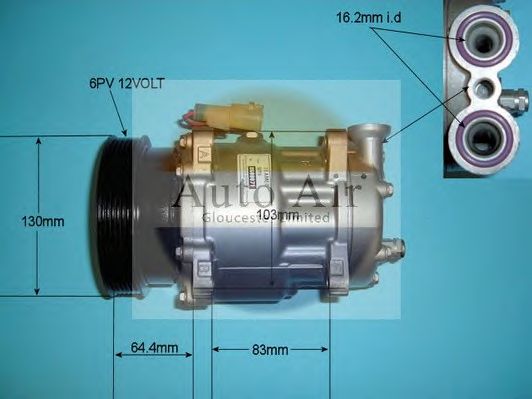 Компрессор, кондиционер AUTO AIR GLOUCESTER 14-3518R