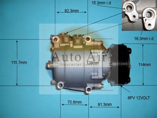 Компрессор, кондиционер AUTO AIR GLOUCESTER 14-3571P