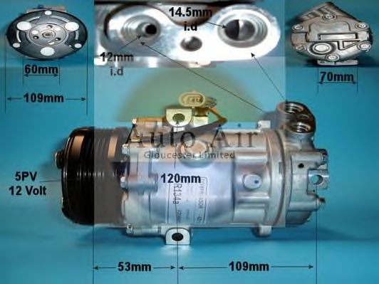 Компрессор, кондиционер AUTO AIR GLOUCESTER 14-4396P