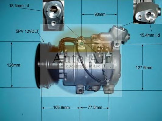 Компрессор, кондиционер AUTO AIR GLOUCESTER 14-4807