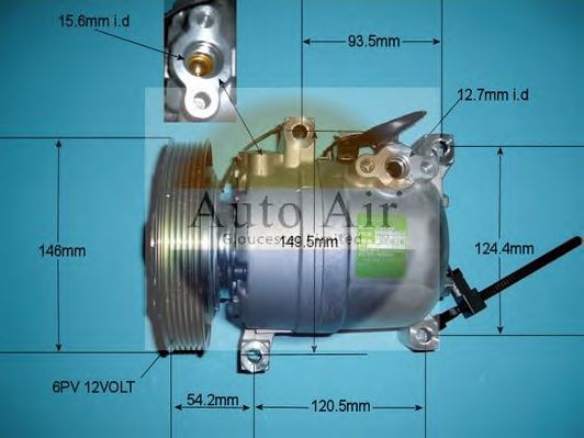 Компрессор, кондиционер AUTO AIR GLOUCESTER 14-6072