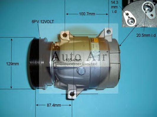 Компрессор, кондиционер AUTO AIR GLOUCESTER 14-6247