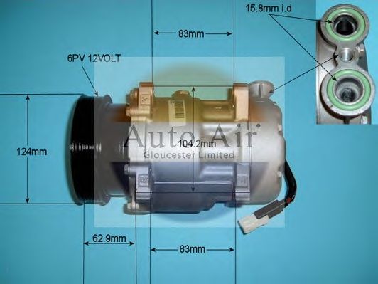 Компрессор, кондиционер AUTO AIR GLOUCESTER 14-7484R