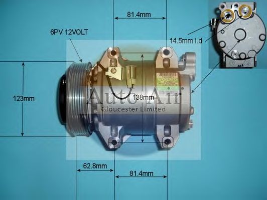 Компрессор, кондиционер AUTO AIR GLOUCESTER 14-9702