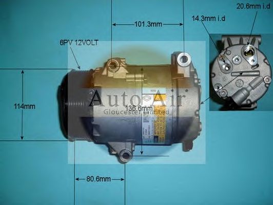 Компрессор, кондиционер AUTO AIR GLOUCESTER 14-9720